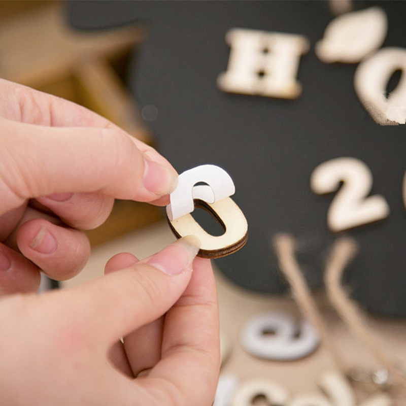 Self-sticking Wooden 0-9 Numbe - Embellishments For Scrapbooking recensie en prijs