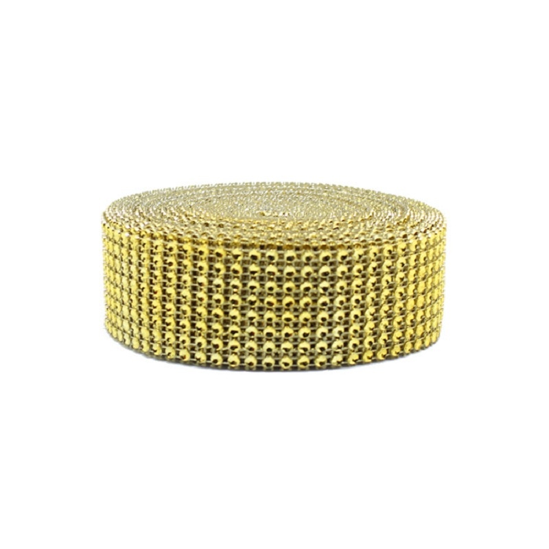 2Yard 4CM Gold Silver DIY Diam - Crystal Mesh Fabric recensie en prijs