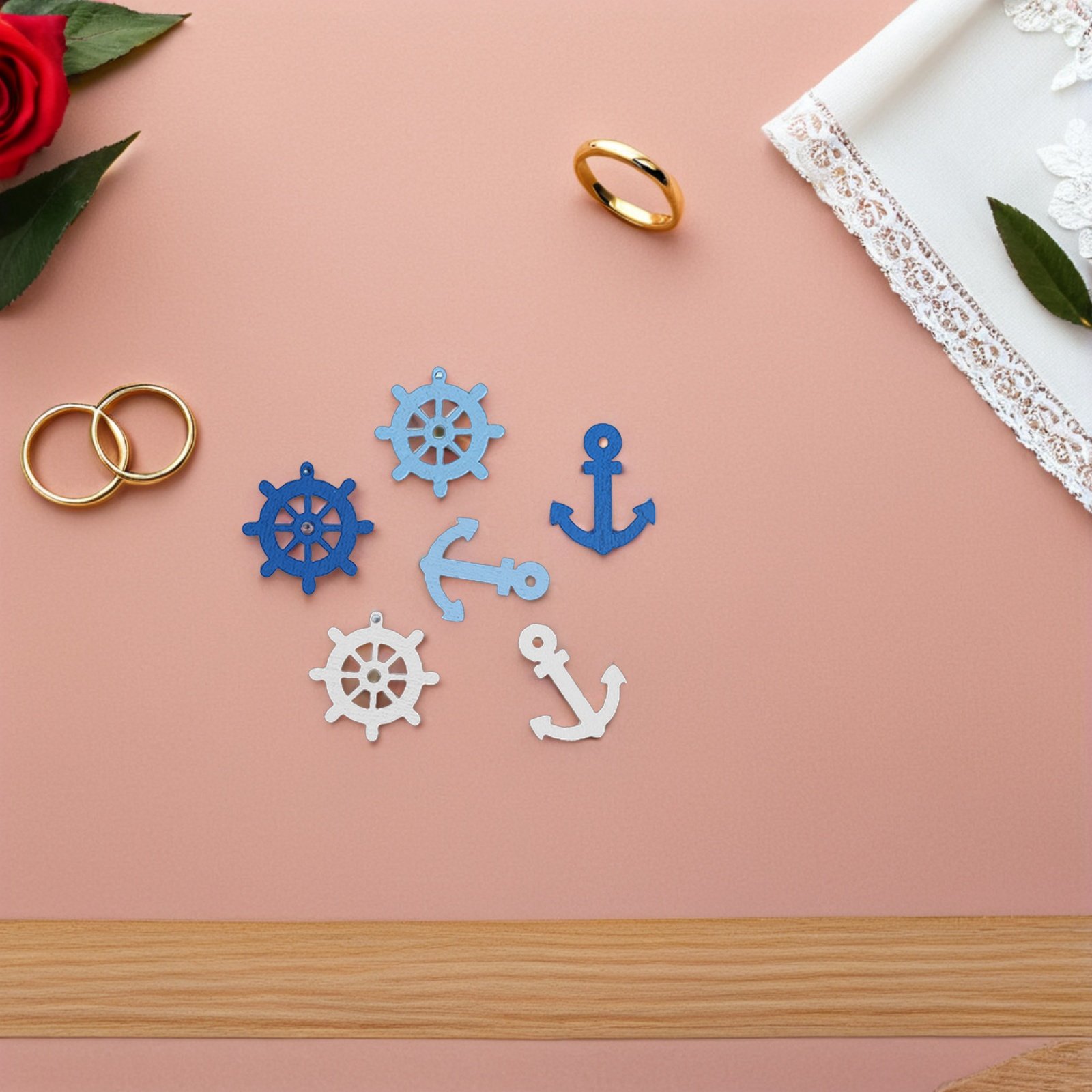 100 Pcs Wooden Anchor Mini Pen - Embellishments For Scrapbooking recensie en prijs