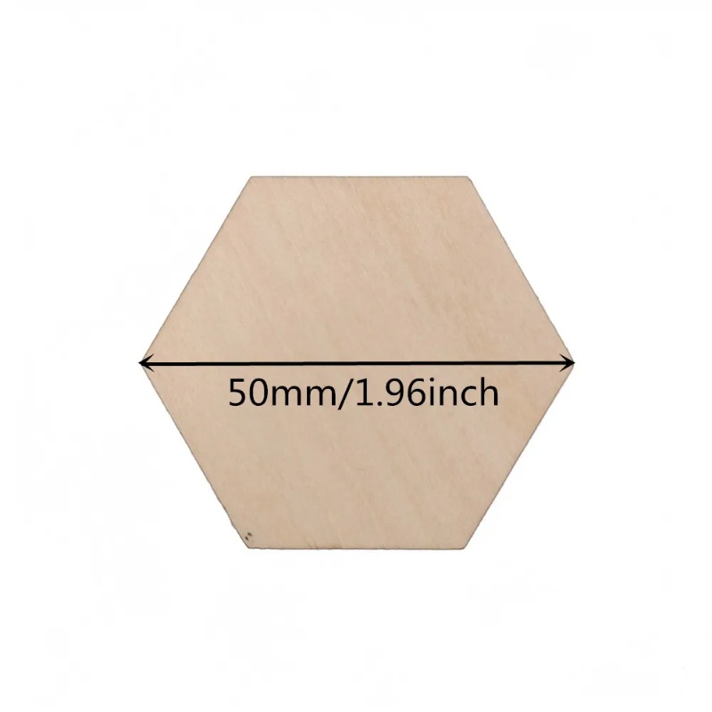 10-120mm Wooden Hexagon Blank  - Christmas Craft Embellishment recensie en prijs