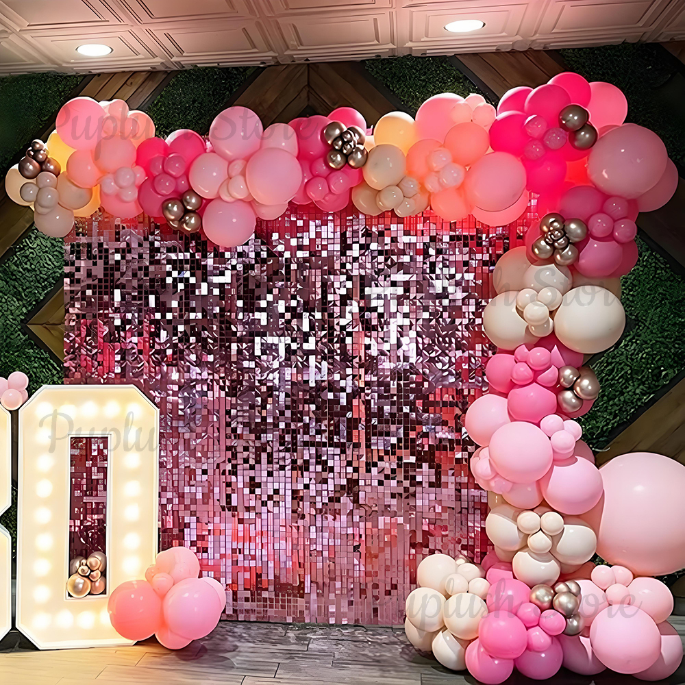 Pink Shimmer Wall Backdrop Pan - Sequin Fabric Panel recensie en prijs