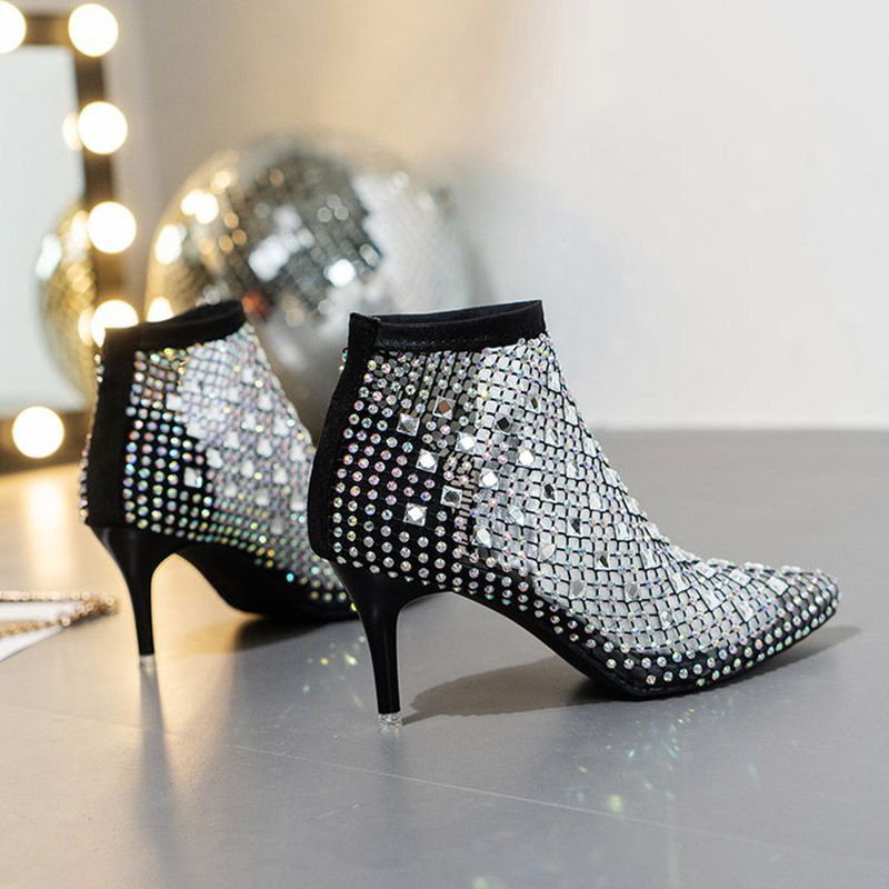 2025 Summer Mesh Sandals Boots - Crystal Mesh Fabric recensie en prijs