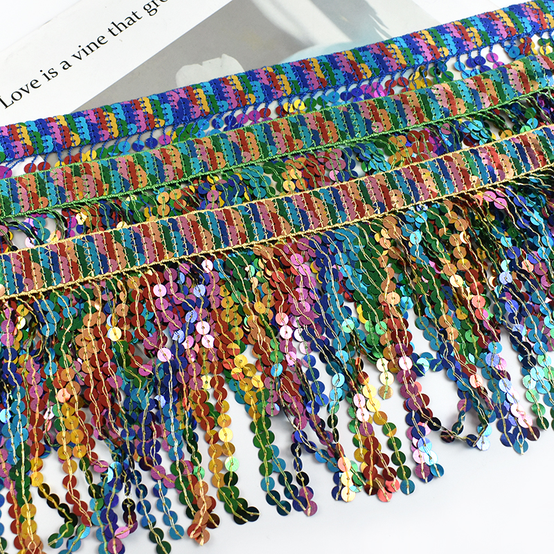 5/10Yards Sequin Fringe Tassel - Beaded Trim Fringe recensie en prijs