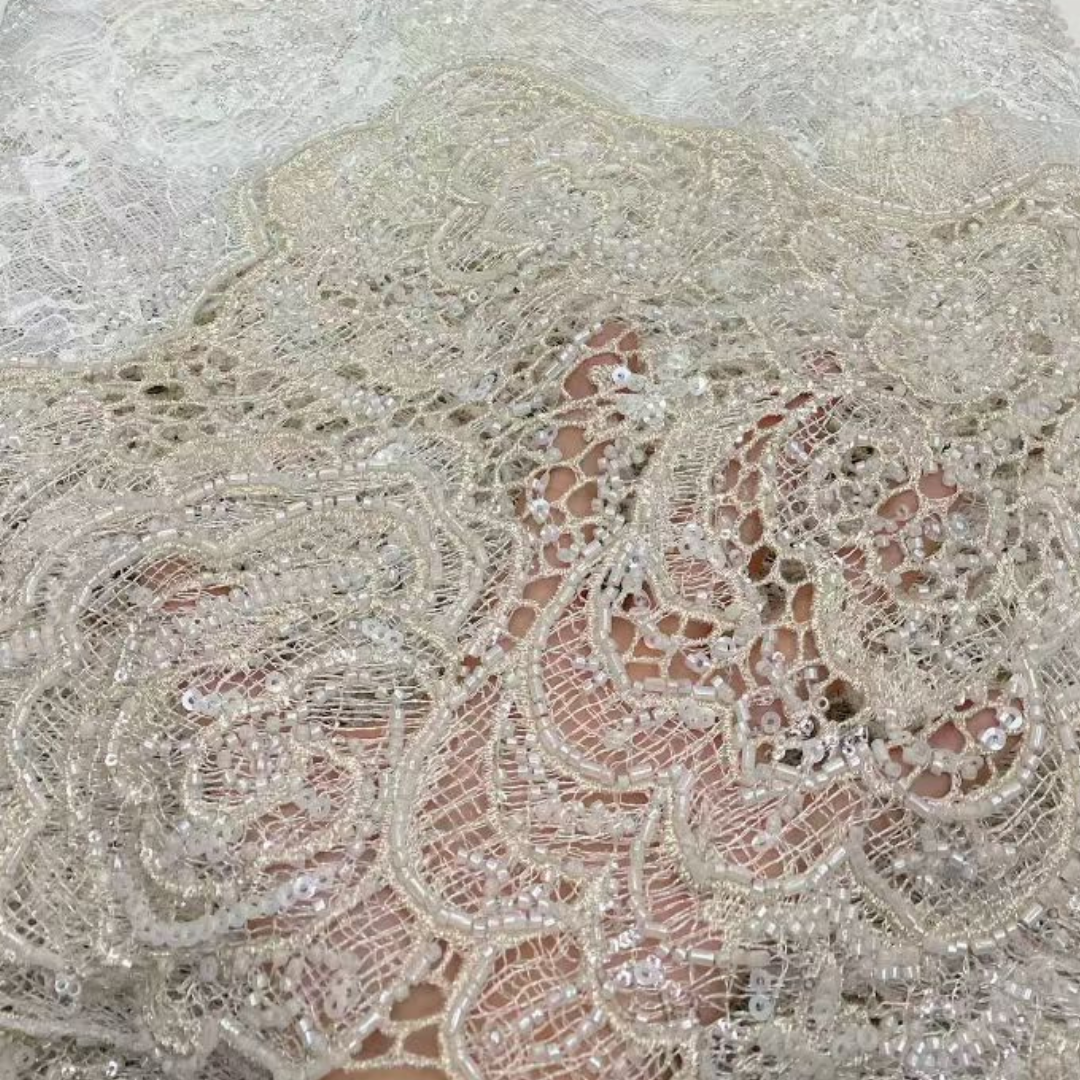 Lastest African French Floral  - Beaded Trim Fringe recensie en prijs