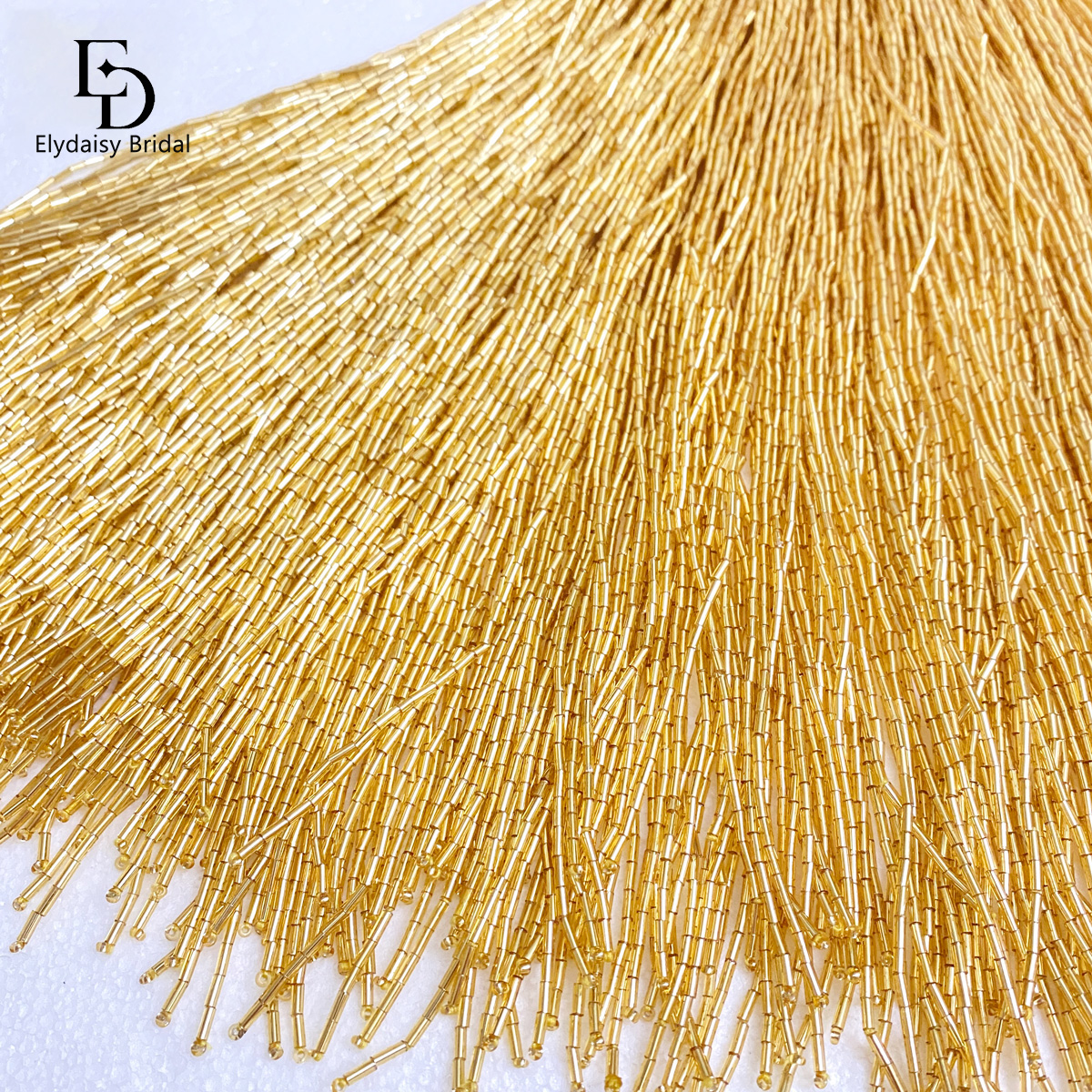 ELYDAISY 1Meter Length Champag - Beaded Trim Fringe recensie en prijs