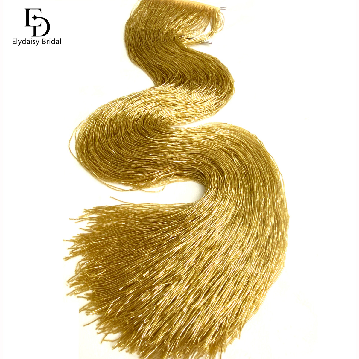 ELYDAISY 1Meter Length Champag - Beaded Trim Fringe recensie en prijs