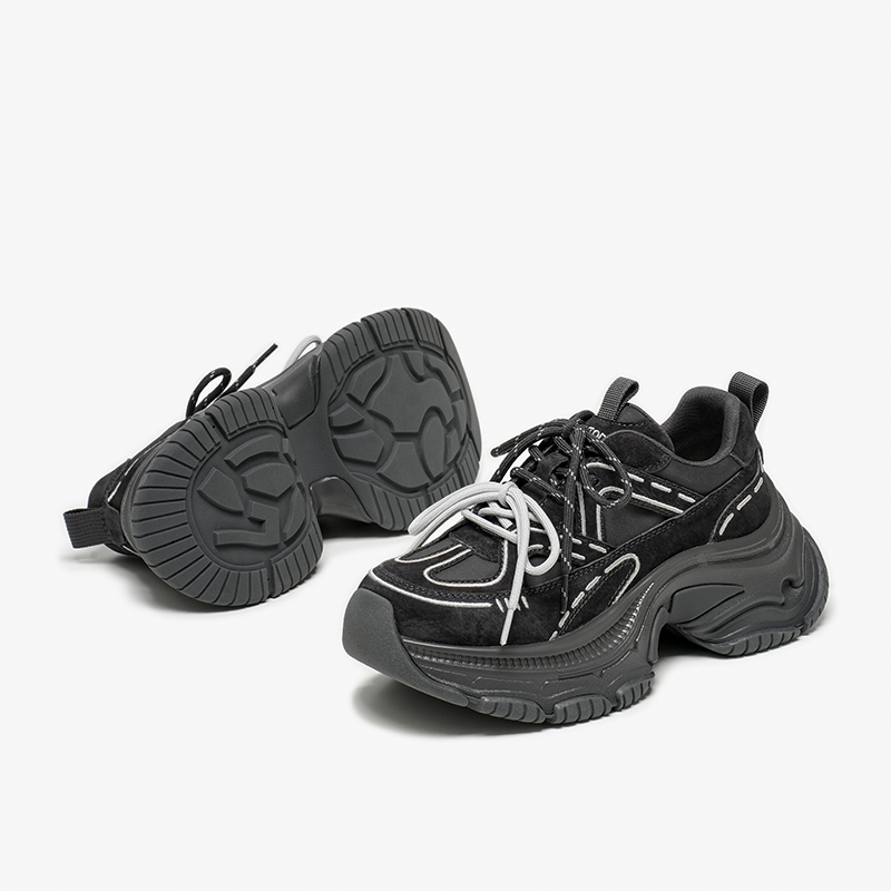 BBEAUTODAY Chunky Sneakers Wom - Guipure Lace Panel recensie en prijs