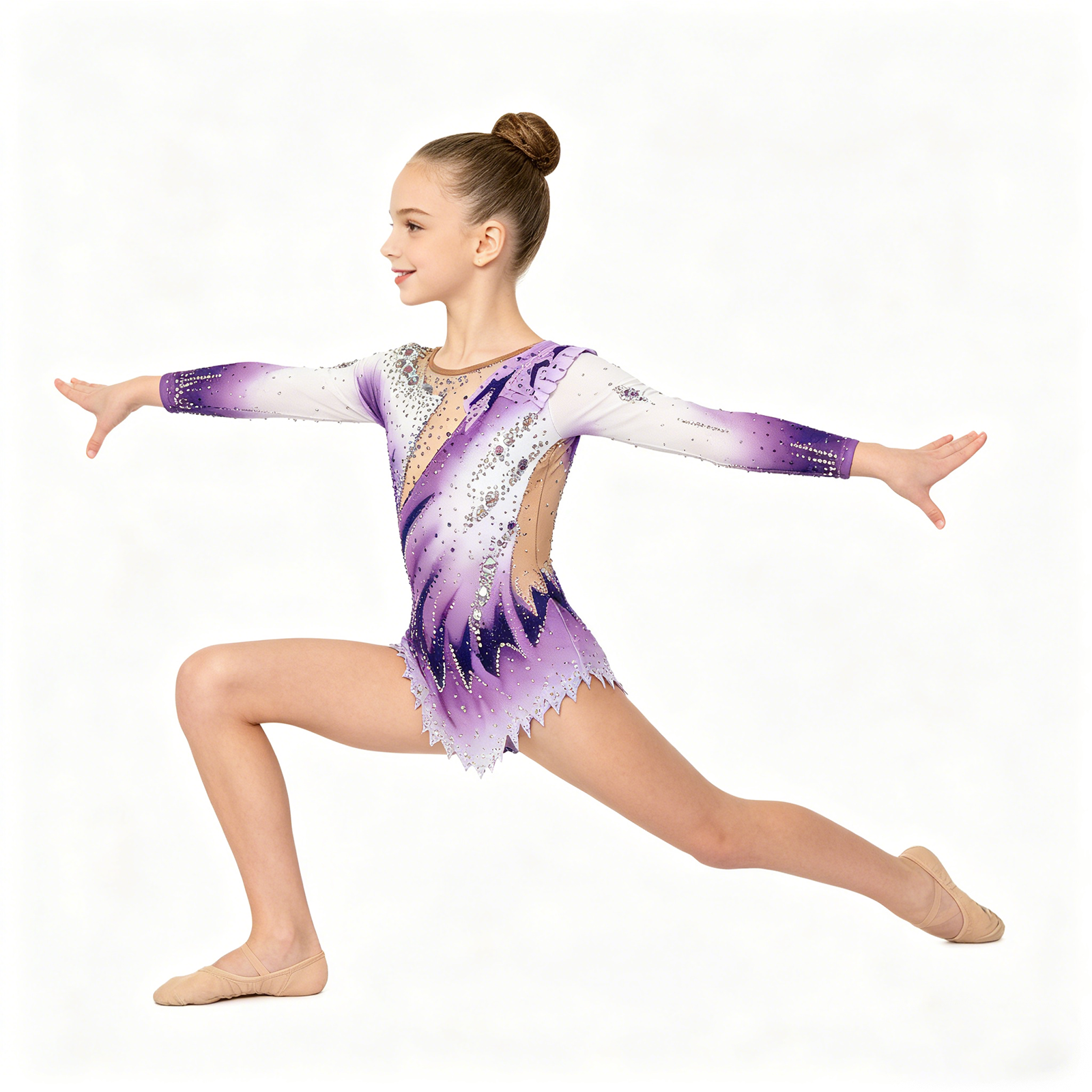 Girls Purple Ombre Luxury Rhyt - Rhinestone Banding Trim recensie en prijs