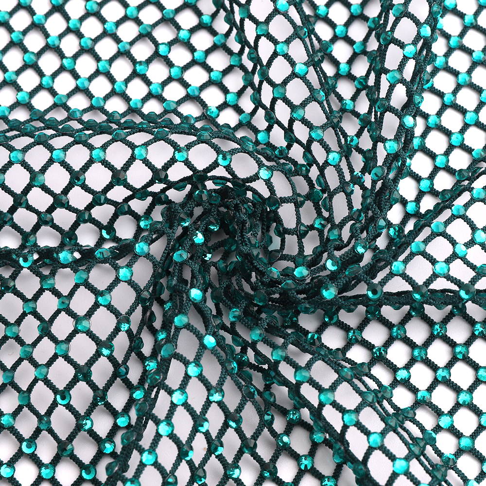Blue Zircon Rhinestones Mesh A - Crystal Mesh Fabric recensie en prijs