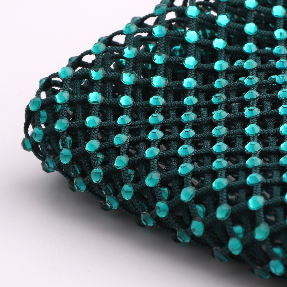 Blue Zircon Rhinestones Mesh A - Crystal Mesh Fabric recensie en prijs