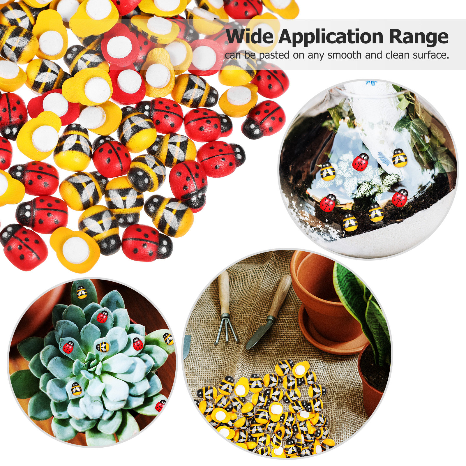 400Pcs Wooden Bee Ladybug Stic - Embellishments For Scrapbooking recensie en prijs