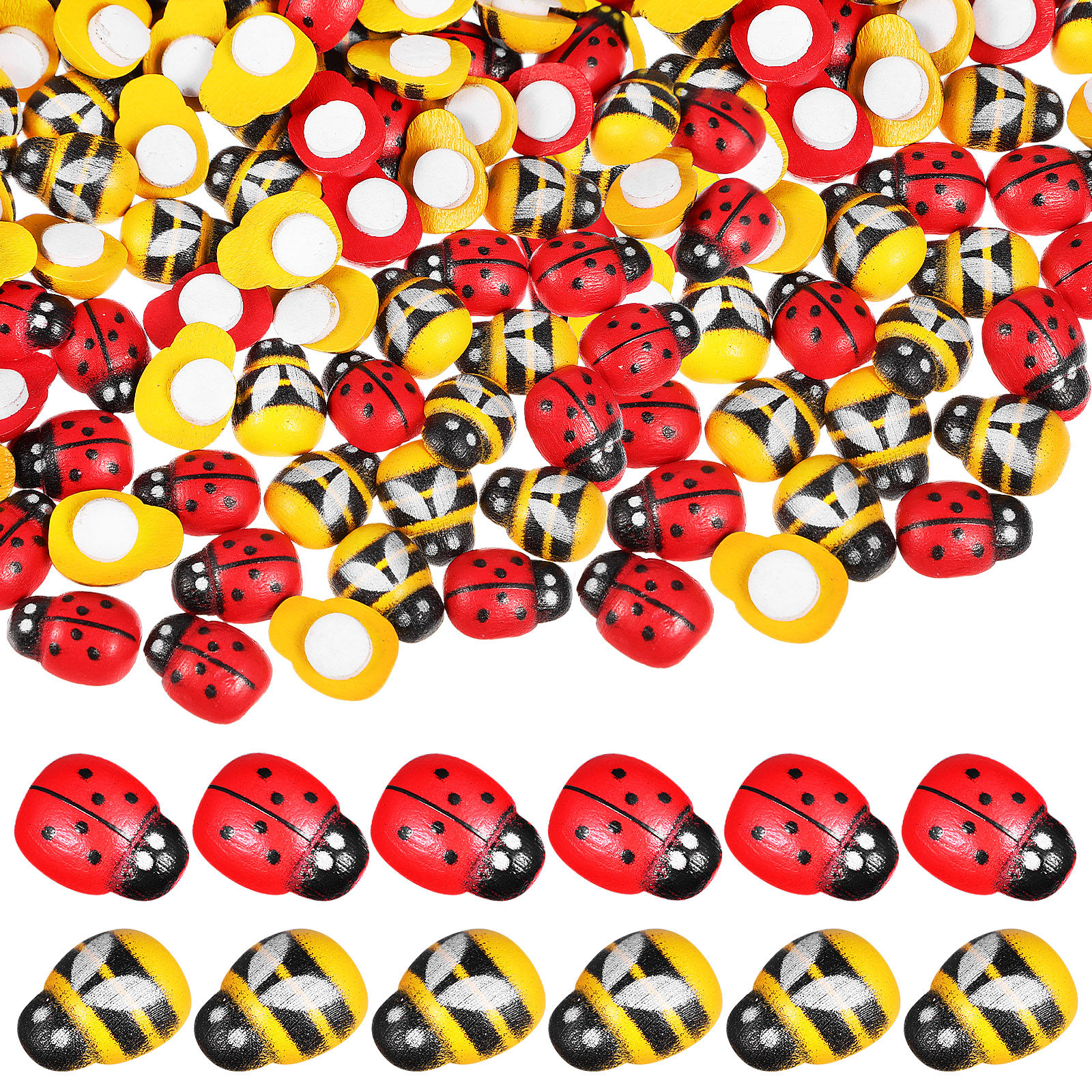 400Pcs Wooden Bee Ladybug Stic - Embellishments For Scrapbooking recensie en prijs
