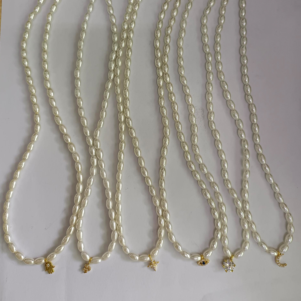 BOAKO Pearl Necklace Silver 92 - Pearl Trim Chain recensie en prijs