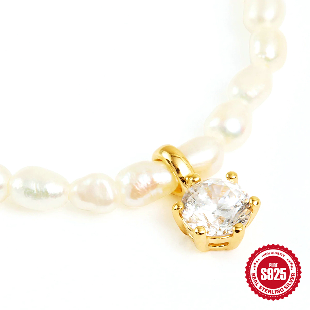 BOAKO Pearl Necklace Silver 92 - Pearl Trim Chain recensie en prijs