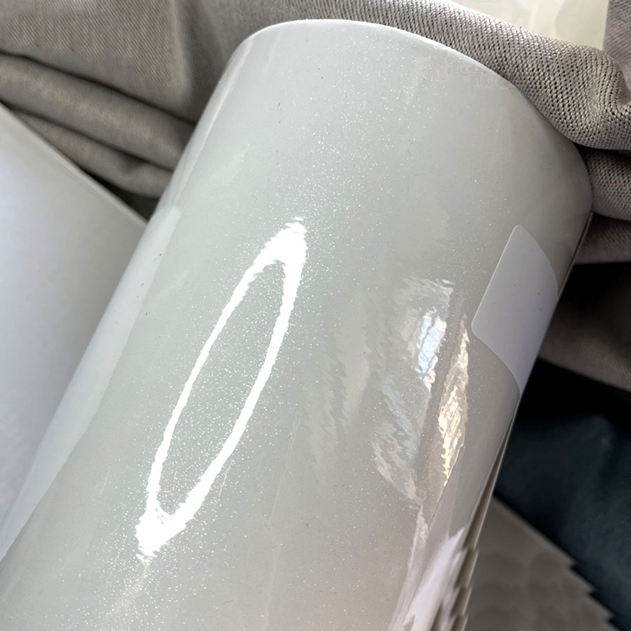 50cm*600cm High Glossy White G - Glitter Vinyl Roll recensie en prijs
