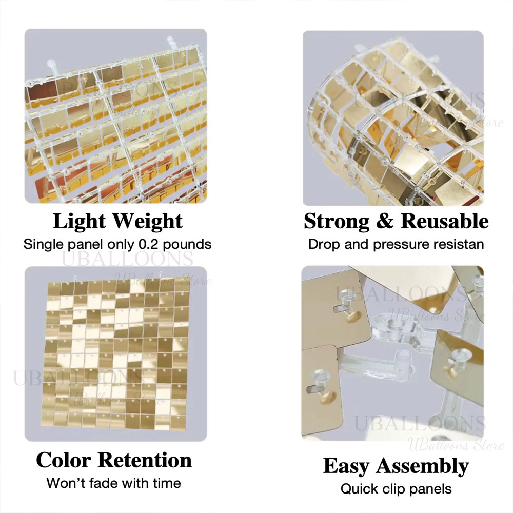 Silver Sequin Wall Backdrop Pa - Sequin Fabric Panel recensie en prijs