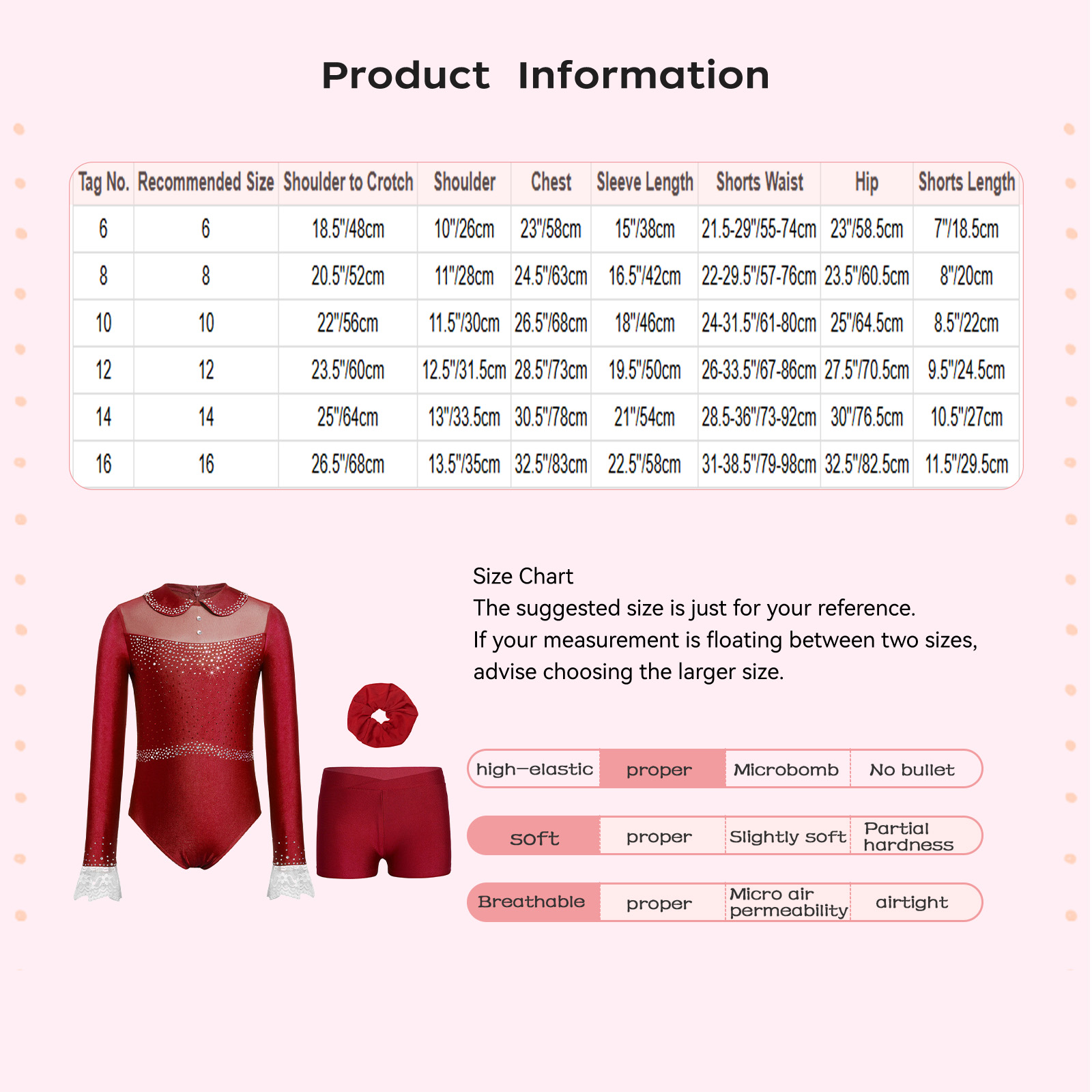 Girls Skating Ballet Dance Leo - Rhinestone Banding Trim recensie en prijs