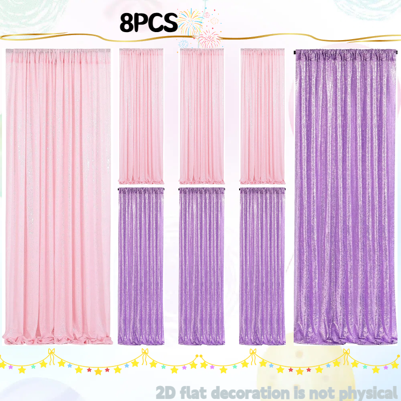 Pink&Silver Sequin Backdrop 2f - Sequin Fabric Panel recensie en prijs